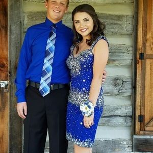Royal Blue Homecoming Dress